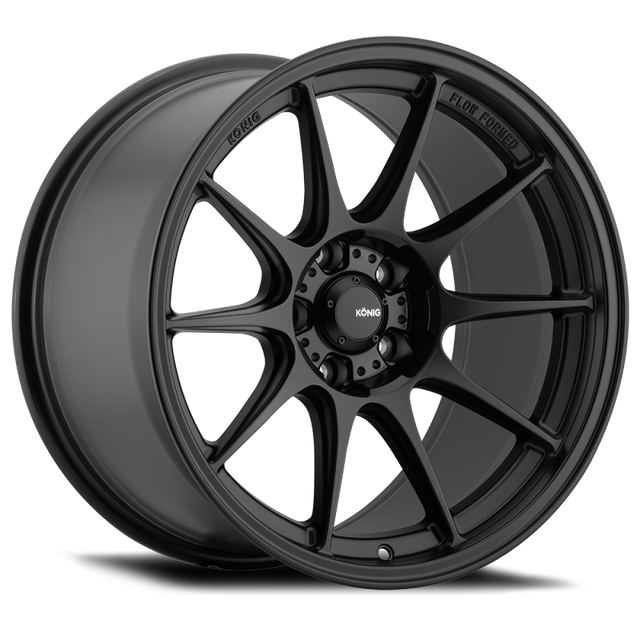 Konig Dekagram 19x10.5B 5x114.3 ET23 Semi-Matte Black Konig Wheels - Cast  AXOPROS