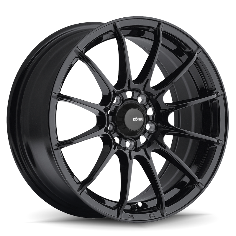 Konig Dial In 15x7 4x100 ET35 Gloss Black Konig Wheels - Cast  AXOPROS