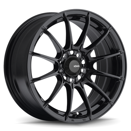 Konig Dial In 15x7 4x100 ET35 Gloss Black Konig Wheels - Cast  AXOPROS