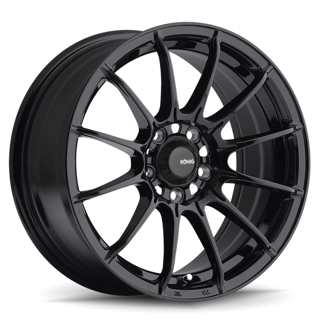 Konig Dial In 15x7 4x100 ET35 Gloss Black Konig Wheels - Cast  AXOPROS