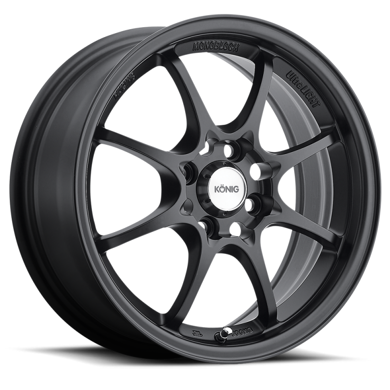Konig Helium 15x6.5 4x100 ET40 Flat Black Konig Wheels - Cast  AXOPROS