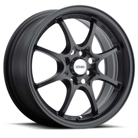 Konig Helium 15x6.5 4x100 ET40 Flat Black Konig Wheels - Cast  AXOPROS