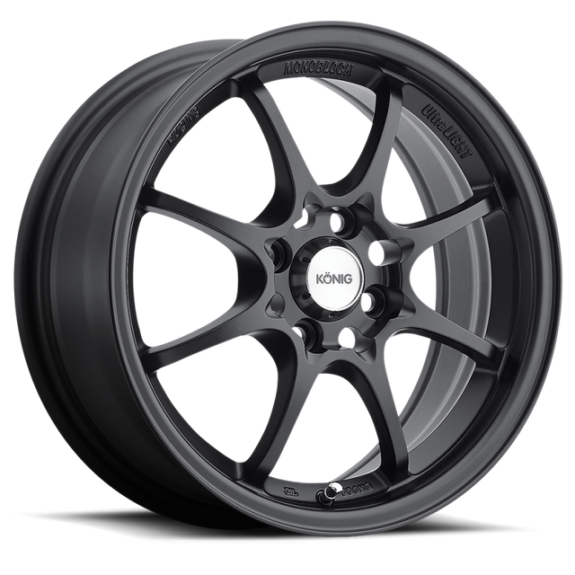 Konig Helium 15x6.5 4x100 ET40 Flat Black Konig Wheels - Cast  AXOPROS