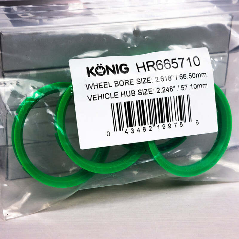 Konig Hub Ring Set (4pcs) - 66.5mm O.D. / 57.1mm I.D. Konig Wheel Accessories  AXOPROS