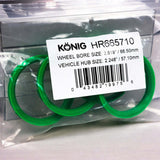 Konig Hub Ring Set (4pcs) - 66.5mm O.D. / 57.1mm I.D. Konig Wheel Accessories  AXOPROS