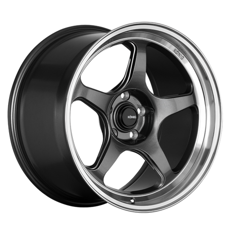 Konig Hyperspec 17x8 4x100 ET40 Anthracite Metallic Wheel w/ Mirror Machined Lip (Knurled Bead) Konig Wheels - Cast  AXOPROS