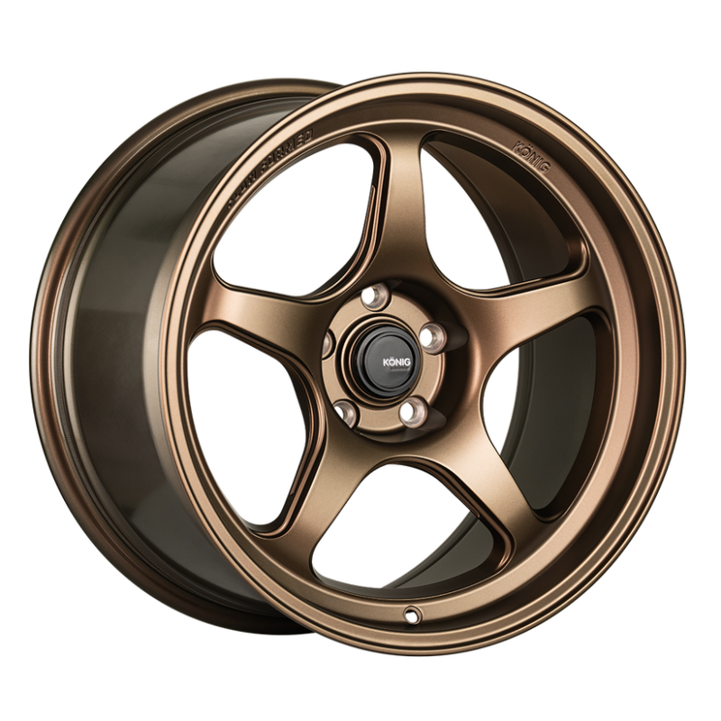 Konig Hyperspec 17x8 4x100 ET40 Matte Bronze Wheel (Knurled Bead) Konig Wheels - Cast  AXOPROS