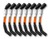 Kooks 10mm Spark Plug Wires - Orange w/Black Boots (8 pc. Set) Kooks Headers Spark Plug Wire Sets  AXOPROS