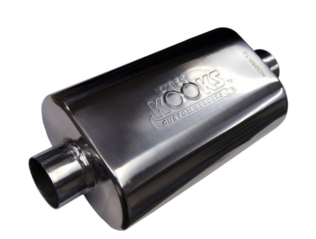 Kooks Universal 2 1/2in Center/Center Oval Muffler (4x8x12) Kooks Headers Muffler  AXOPROS