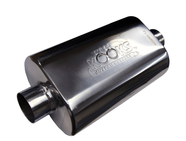 Kooks Universal 2 1/2in Center/Center Oval Muffler (4x8x12) Kooks Headers Muffler  AXOPROS