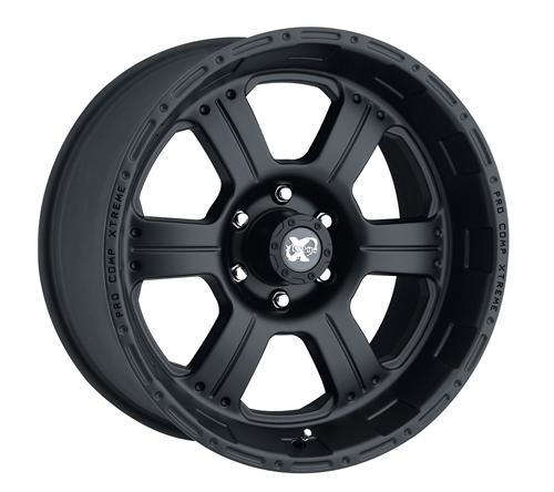 Kore Matte Black 17x9 5x4.5 4.75BS Offset -6mm Cap P/N 8327041 Pro Comp Wheel  AXOPROS