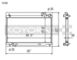 Koyo 03-07 Infiniti G35 Coupe / 03-06 G35 Sedan VQ35DE (MT) Radiator Koyo Radiators  AXOPROS