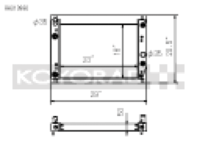 Koyo 05-13 Chevrolet Corvette C6 Racing Radiator Koyo Radiators  AXOPROS
