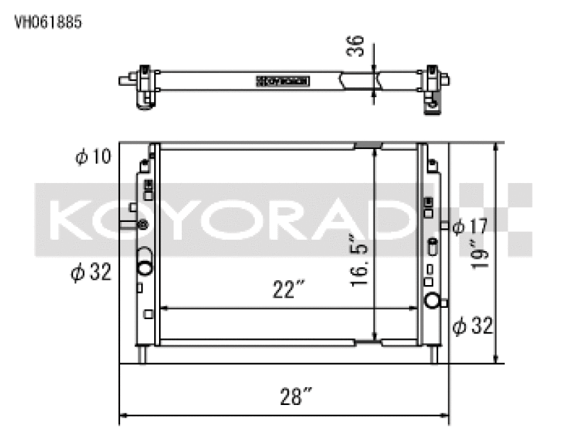 Koyo 06-13 Mazda MX-5 Miata (MT) Radiator Koyo Radiators  AXOPROS