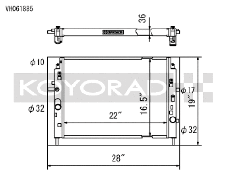 Koyo 06-13 Mazda MX-5 Miata (MT) Radiator Koyo Radiators  AXOPROS