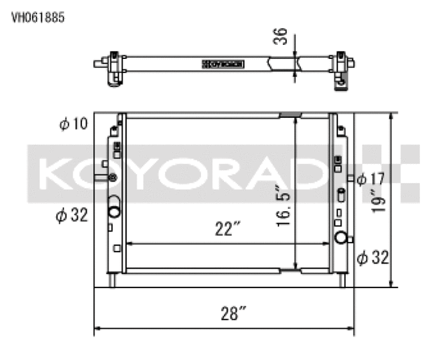 Koyo 06-13 Mazda MX-5 Miata (MT) Radiator Koyo Radiators  AXOPROS