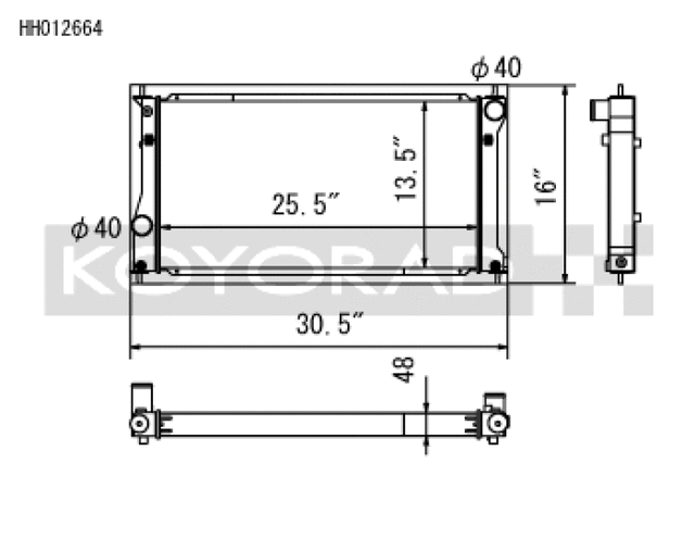 Koyo 2022+ Toyota GR86 and Subaru BRZ Competition All-Aluminum Radiator Koyo Radiators  AXOPROS