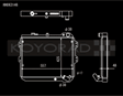 Koyo 83-85  Mazda RX-7 fits 1.1/1.3L MT (Includes GSL-SE Trim) Koyo Radiators  AXOPROS