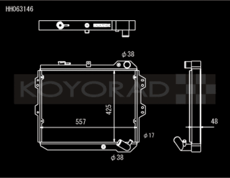 Koyo 83-85  Mazda RX-7 fits 1.1/1.3L MT (Includes GSL-SE Trim) Koyo Radiators  AXOPROS