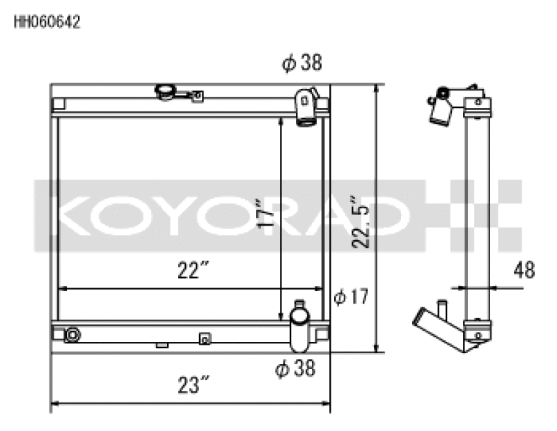 Koyo 86-88 Mazda RX-7 FC NA/Turbo (MT) Radiator Koyo Radiators  AXOPROS