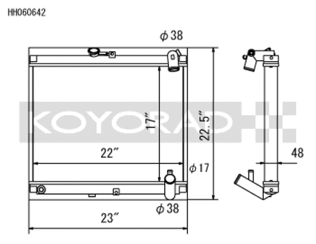 Koyo 86-88 Mazda RX-7 FC NA/Turbo (MT) Radiator Koyo Radiators  AXOPROS