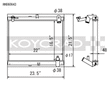 Koyo 89-92 Mazda RX-7 1.3L Late FC Chassis Turbo & Non Turbo Radiator Koyo Radiators  AXOPROS