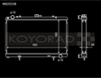 Koyo 89-94 Nissan 180SX/Silvia S13 SR20DET (MT) N-FLO (Dual Pass) Radiator Koyo Radiators  AXOPROS
