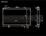 Koyo 89-94 Nissan 180SX/Silvia S13 SR20DET (MT) N-FLO (Dual Pass) Radiator Koyo Radiators  AXOPROS