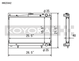 Koyo 94-98 Nissan Skyline GT-R/GT-S 2.6L Turbo Radiator Koyo Radiators  AXOPROS