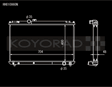 Koyo 96-00 Toyota Chaser JZX100 2.5L Inline 6 Turbo w/ Manual Trans Radiator Koyo Radiators  AXOPROS
