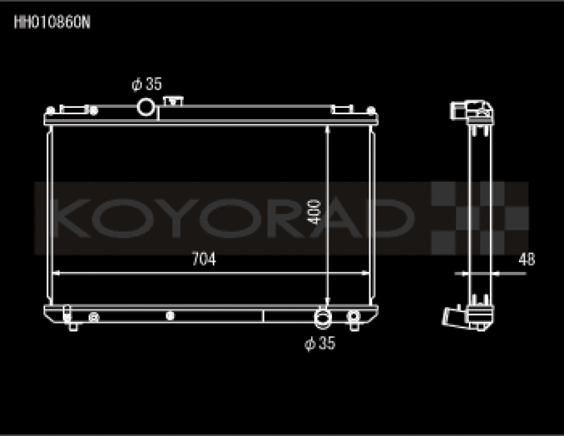 Koyo 96-00 Toyota Chaser JZX100 2.5L Inline 6 Turbo w/ Manual Trans Radiator Koyo Radiators  AXOPROS