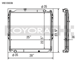 Koyo 96-02 Toyota 4Runner 2.7L / 3.4L w/ 5MT Radiator (Requires Cap PN SK-C13) Koyo Radiators  AXOPROS