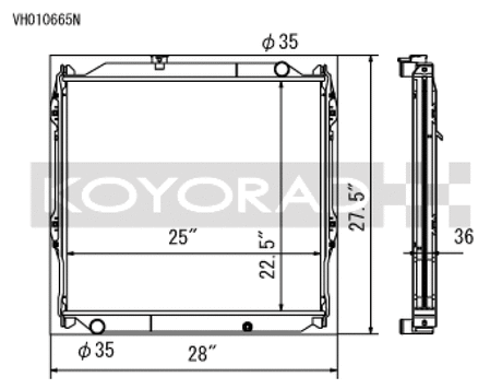 Koyo 96-02 Toyota 4Runner 2.7L / 3.4L w/ 5MT Radiator (Requires Cap PN SK-C13) Koyo Radiators  AXOPROS