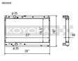 Koyo 97-00 Mitsubishi Evolution 4/5/6 Turbo (MT) Radiator *For use with 03-07 Evo Fan Shroud ONLY* Koyo Radiators  AXOPROS