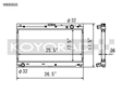 Koyo 99-05 Mazda MX-5 Miata 1.8L (MT) Radiator Koyo Radiators  AXOPROS