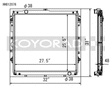 Koyo Toyota 10-13 Tundra 4.6L/07-13 Tundra 5.7L V8 (AT) Racing Radiator *Requires SK-C13* Koyo Radiators  AXOPROS