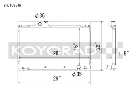 Koyorad 01-05 Lexus IS300 (w/ Manual Transmission) Racing Radiator Koyo Radiators  AXOPROS