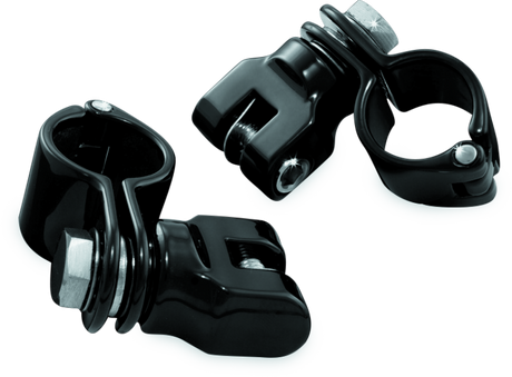 Kuryakyn 1-1/4inch Magnum Quick Clamp With Clevis Black Kuryakyn Handlebars  AXOPROS