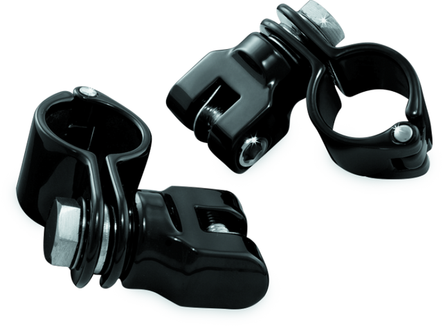 Kuryakyn 1-1/4inch Magnum Quick Clamp With Clevis Black Kuryakyn Handlebars  AXOPROS