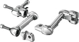 Kuryakyn 4in Adjustable Lockable Offsets With Male Mount Adapter Chrome Kuryakyn Footpegs  AXOPROS
