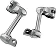 Kuryakyn 4in Adjustable Lockable Offsets With Male Mount Adapter Chrome Kuryakyn Footpegs  AXOPROS