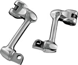 Kuryakyn 4in Adjustable Lockable Offsets With Male Mount Adapter Chrome Kuryakyn Footpegs  AXOPROS