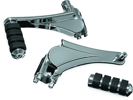Kuryakyn Adjustable Passenger Pegs With ISO Small Pegs Chrome Kuryakyn Footpegs  AXOPROS