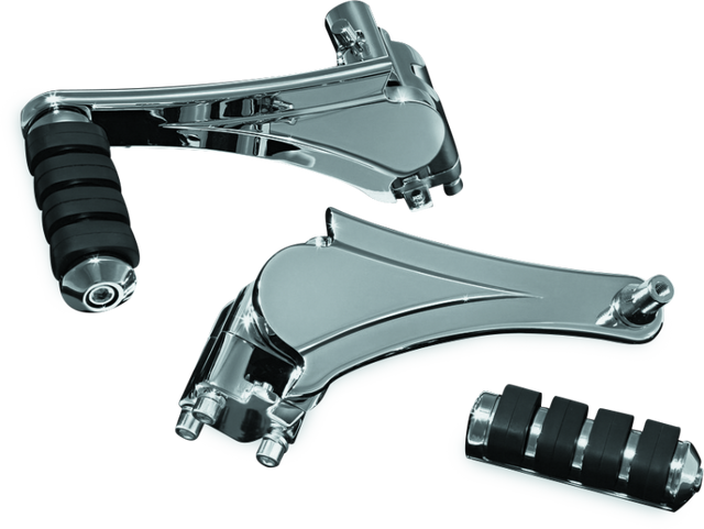 Kuryakyn Adjustable Passenger Pegs With ISO Small Pegs Chrome Kuryakyn Footpegs  AXOPROS