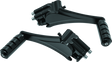 Kuryakyn Adjustable Passenger Pegs With Small ISO Pegs Black Kuryakyn Footpegs  AXOPROS