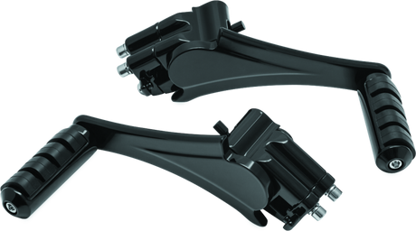 Kuryakyn Adjustable Passenger Pegs With Small ISO Pegs Black Kuryakyn Footpegs  AXOPROS