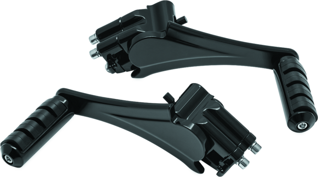 Kuryakyn Adjustable Passenger Pegs With Small ISO Pegs Black Kuryakyn Footpegs  AXOPROS