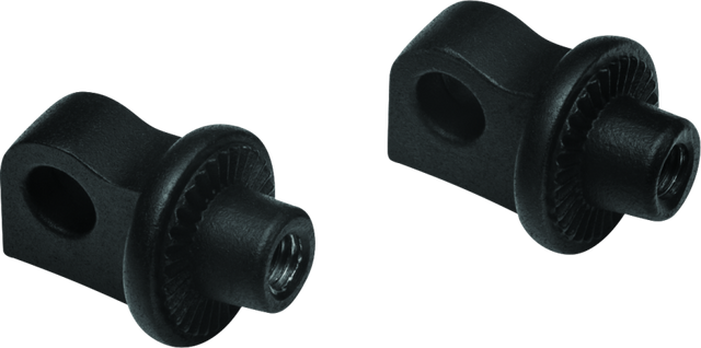 Kuryakyn Adjustable Stop Splined Peg Adapter Black Kuryakyn Footpegs  AXOPROS