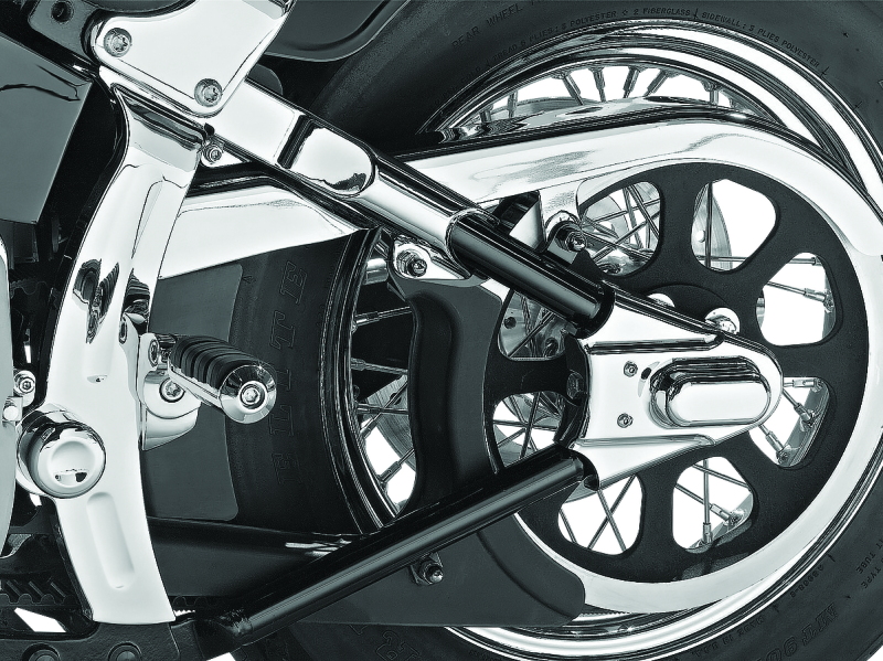 Kuryakyn Boomerang Frame Covers For 00-07 Softail Chrome Kuryakyn Frame Sliders  AXOPROS