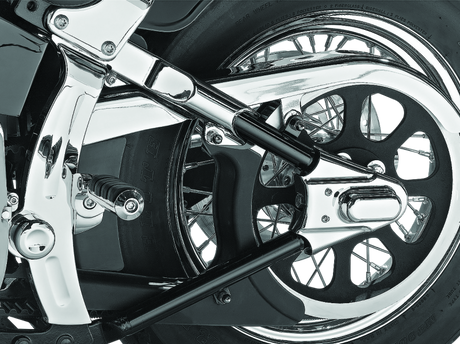 Kuryakyn Boomerang Frame Covers For 00-07 Softail Chrome Kuryakyn Frame Sliders  AXOPROS